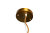 Светильник подвесной металлический золотой K2MP-95BR